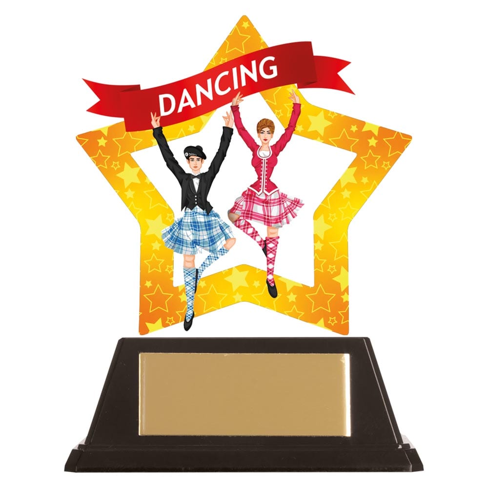 Mini-Star Highland Dance Acrylic Plaque 100mm