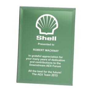 Mirage Emerald Green Mirrored Plaque 200mm