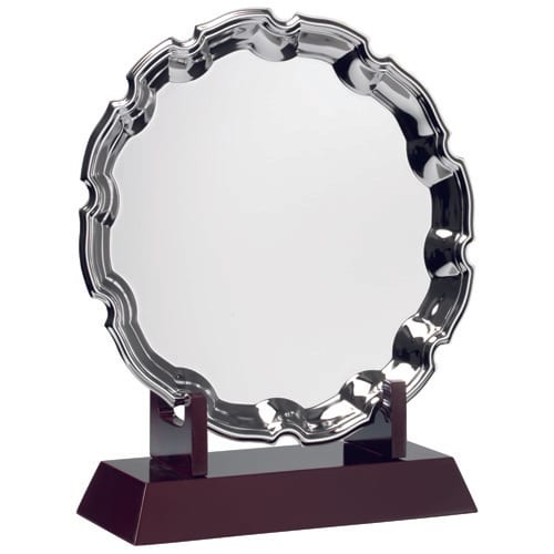 SILVER PLATED 'CHIPPENDALE' SALVER (10