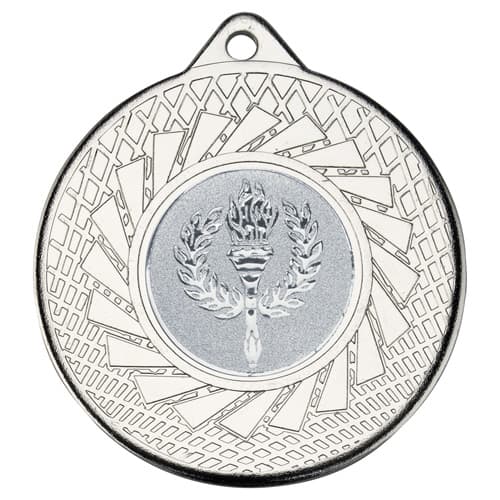 BLADE MEDAL (1in CENTRE) SILVER - 2in