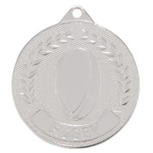 Discovery Rugby Medal Silver 50mm