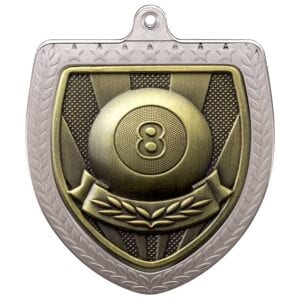 Cobra Pool Shield Medal Silver 75mm