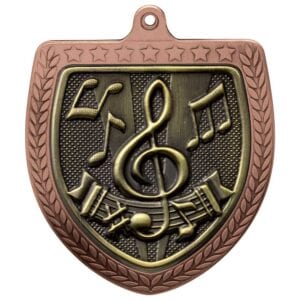 Cobra Music Shield Medal Bronze 75mm