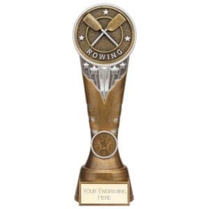 Ikon Tower Rowing Award Antique Silver & Gold 225mm