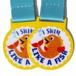 I swim like a fish custom medals