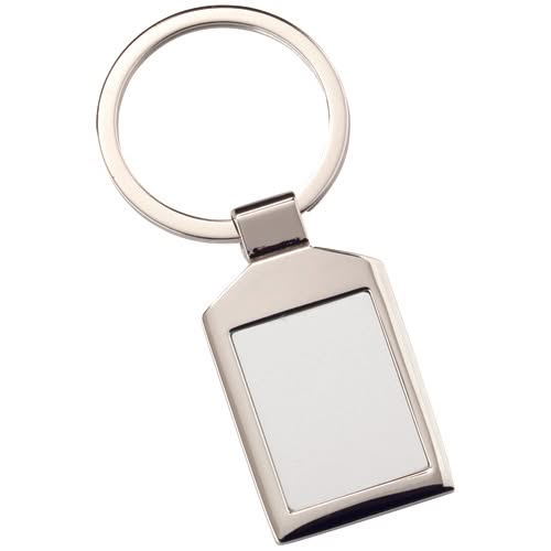 METAL RECTANGLE KEYRING - 1.5in