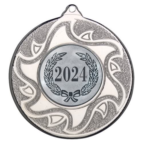SUNSHINE MEDAL (1in CENTRE) SILVER - 2in